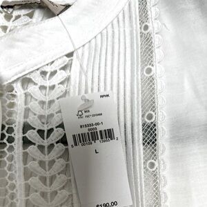Banana Republic white lace dress, new with tag.